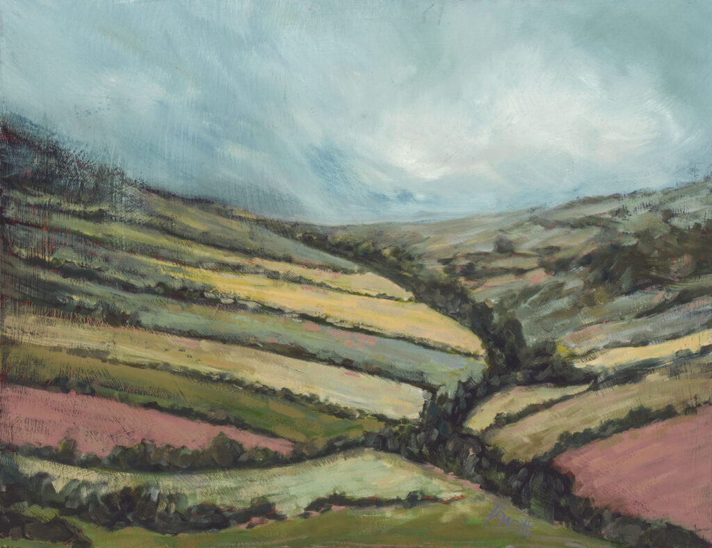 English landscapes - an image of the painting entitled Rain on the Plain
