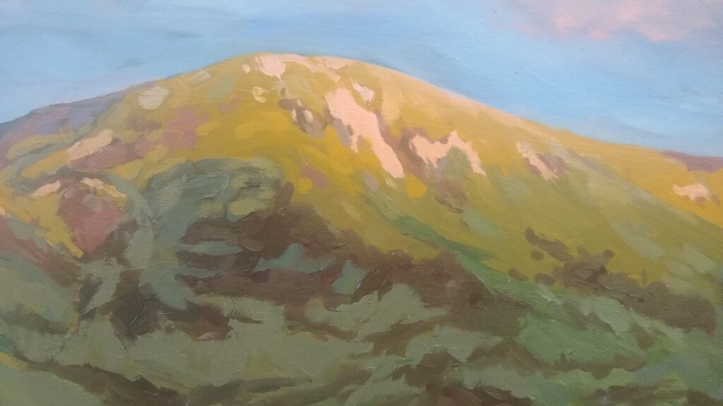 Scottish landscapes - an image of the painting entitled Light up my World (detail)