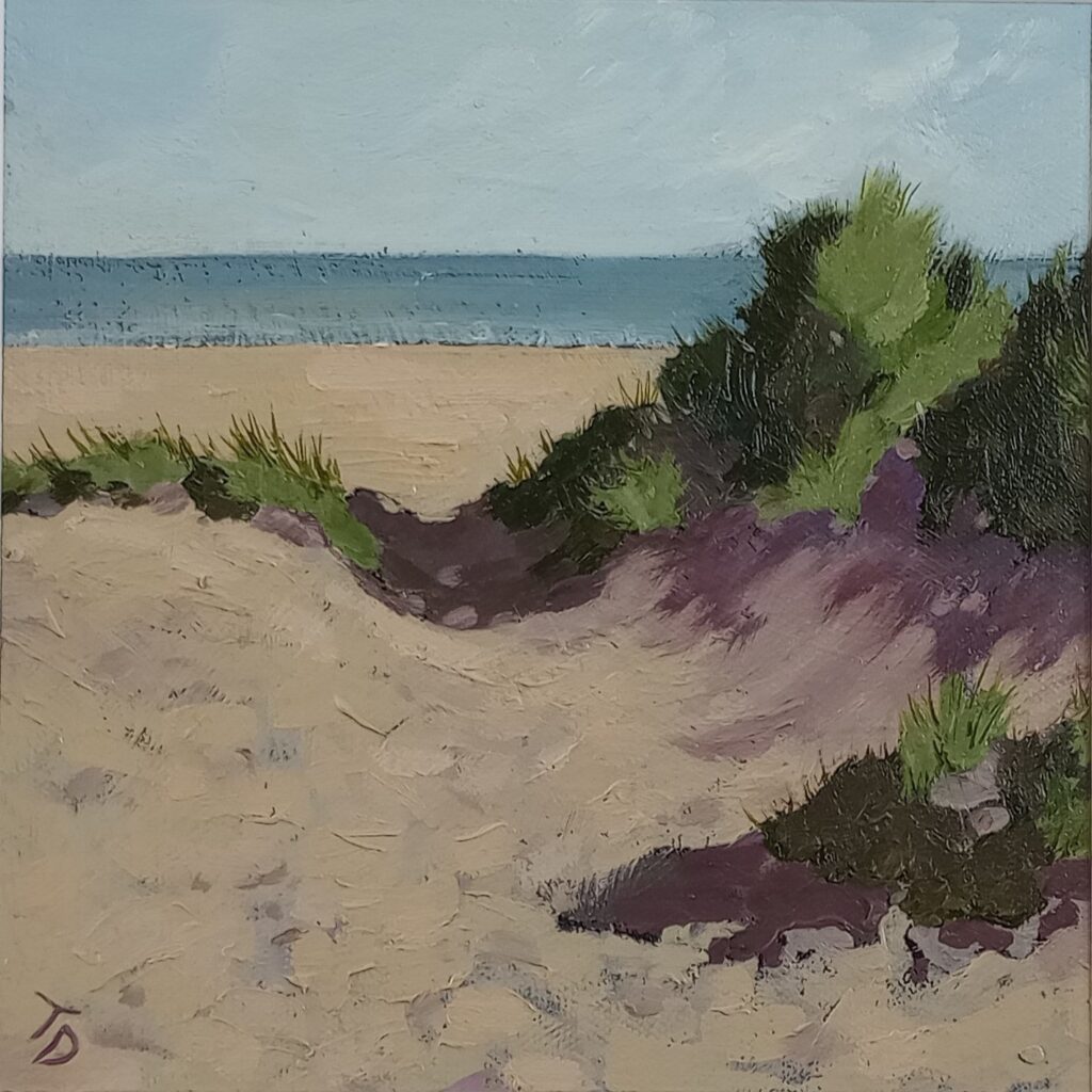 An image of a painting by Edinburgh Artist Tess Dunlop in the Summer Exhibition at Colinton Arts